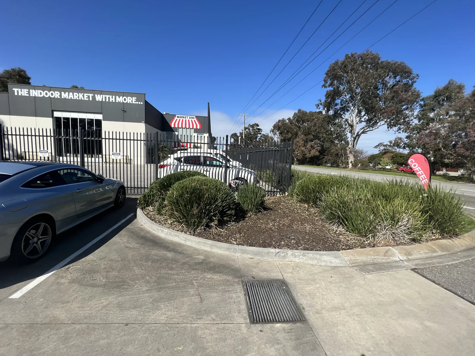 Commercial garden maintenance at a Chelsea Heights business frontage